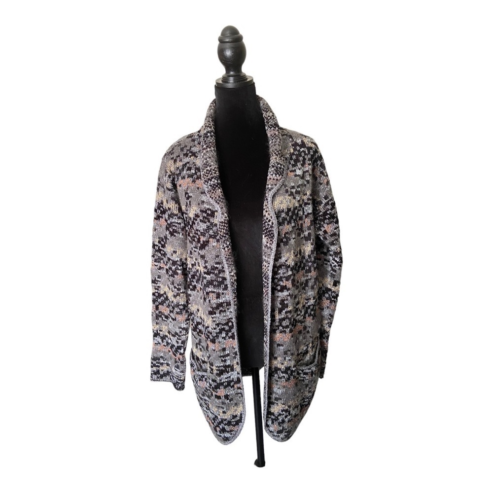 Vintage French Rags Knit Cardigan S Chenille Soft Cozy Warm Heavyweight Size 1